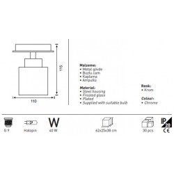 Jupiter Cam Spot Armatür EV211 K