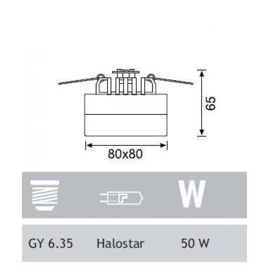 Jupiter Camlı Spot JH502 K