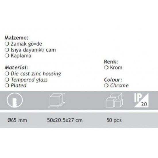 Jupiter Camlı Spot JH560