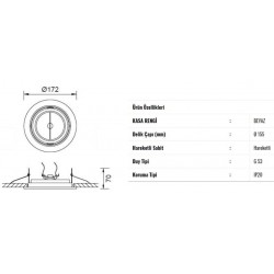 Jupiter 30 Watt G53 Duylu Hareketli Spot - JD642 Jupiter 30 Watt G53 Duylu Hareketli Spot - JD642