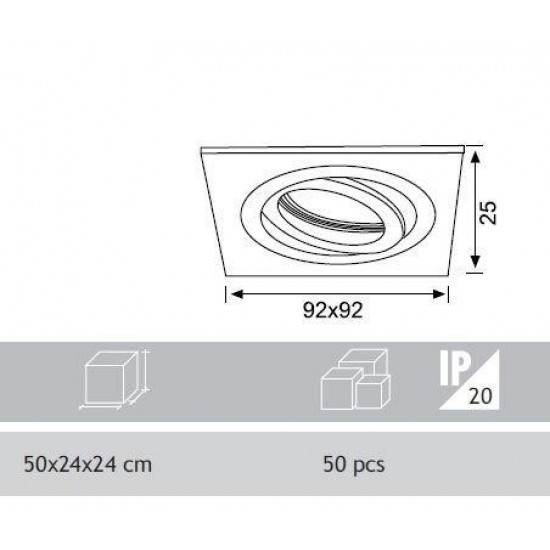 Jupiter Tekli Alüminyum Spot JH676