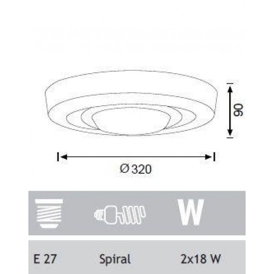 Jupiter Sıva Üstü Armatürler JC762