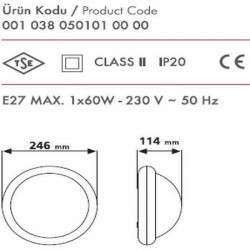 Mutlusan Yasemin Ufo Küre Tavan Armatür Mutlusan Yasemin Ufo Küre Tavan Armatür