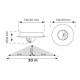 360 Tavan Tipi Hareket  Sensörü - Sıva Altı (Trio - 3 Göz Sensör) Nade 10465