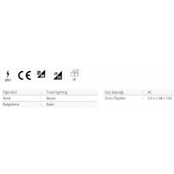 Cata Ray Spot Çip Beyaz CT-5300 Cata Ray Spot Çip Beyaz CT-5300