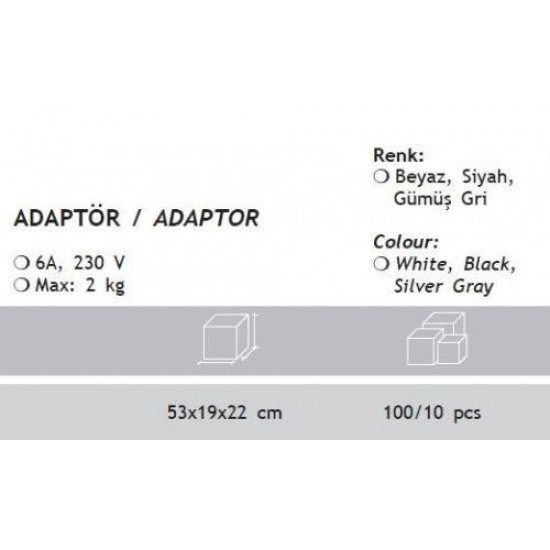 Jupiter Ray Adaptör JR003 B,G,S