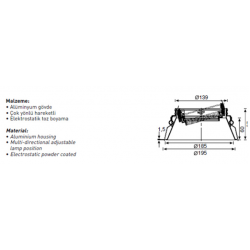 Jupiter AR111 Hareketli Spot JD566 Jupiter AR111 Hareketli Spot JD566