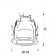 Jupiter 1x18W Downligth Dikey E27 Duylu Camlı JD532 H