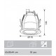 Jupiter 1x10W Downlight Dikey G24 Duylu Camlı JD528