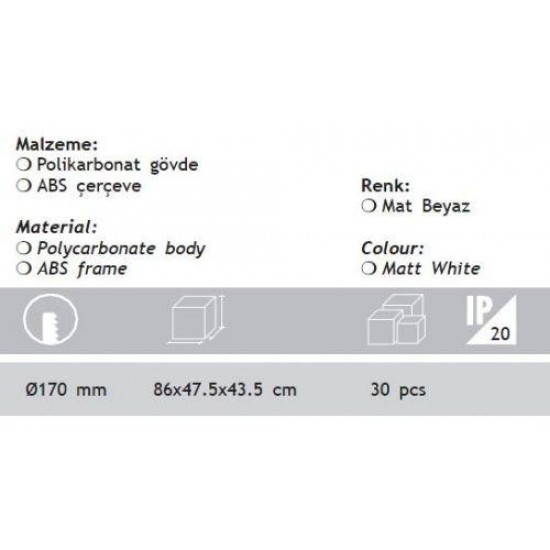 Jupiter 2x14W Downlight Dikey E27 Duylu PC Camlı JD556 Jupiter 2x14W Downlight Dikey E27 Duylu PC Camlı JD556