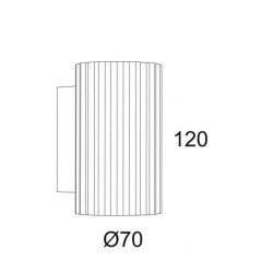 EV601 B Beyaz GU10 Duvar Aplik EV601 B Beyaz GU10 Duvar Aplik