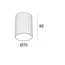 JC081 A Altın Silindirik Tavan Armatürü JC081 A Altın Silindirik Tavan Armatürü