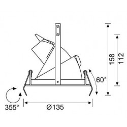 JD526 3 inch Dirsek Metal Halide Spot 60° JD526 3 inch Dirsek Metal Halide Spot 60°