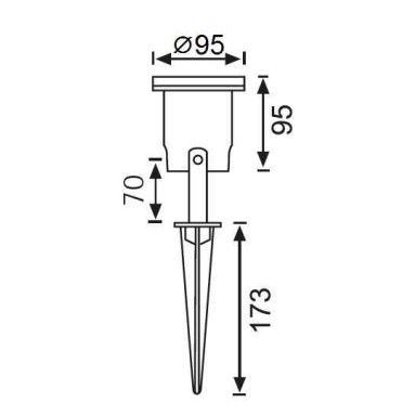 JG654 Kazikli Bahçe Spotu
