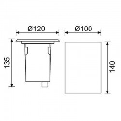 JG659 Gömme Bahçe Armatür JG659 Gömme Bahçe Armatür