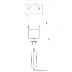 JG664 S Kazıklı Bahçe Spot (Kamaşma Önleyici Şapkalı) JG664 S Kazıklı Bahçe Spot (Kamaşma Önleyici Şapkalı)
