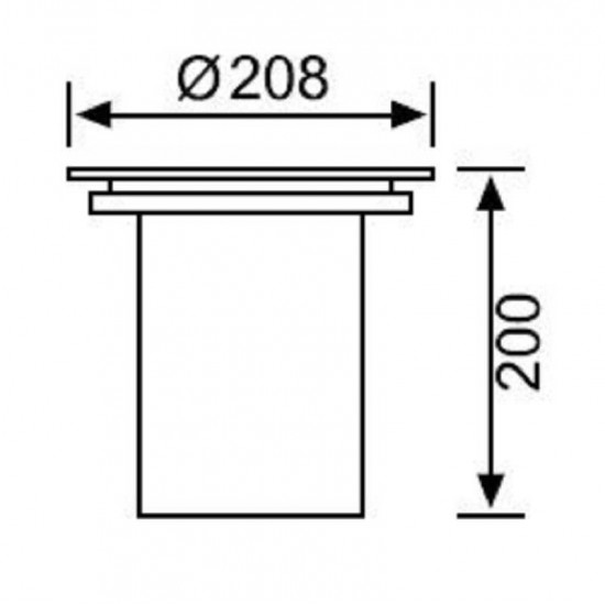 JG675 Gömme Bahçe Armatür