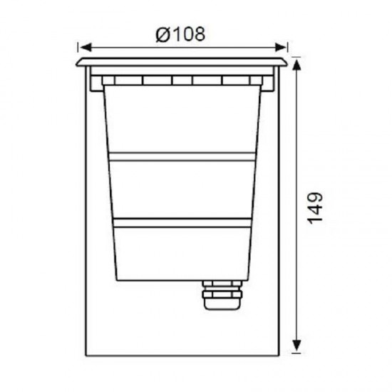 JG676 Gömme Bahçe Armatür