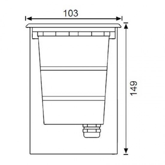JG677 Gömme Bahçe Armatür