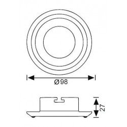 JH693 A Taşlı Sabit Spot