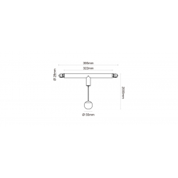 JL011 7W /540 lm 322 mm 24° 3000K Modüler Aydınlatma Sistemi