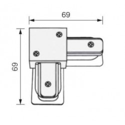 JR046 Monofaze Ray Köşe Bağlantı