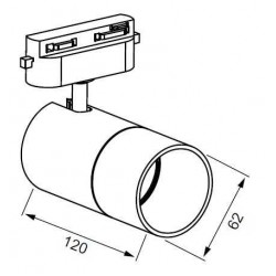 JR657 Monofaze Soketli Ray Spot