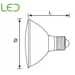 LA481 M Ledli Par 30 (Mavi)