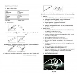 LE211 220 V İç/Dış Mekan Şerit LED (KIRMIZI)