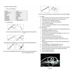 LE211 220 V İç/Dış Mekan Şerit LED (MAVİ)