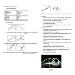 LE211 220 V İç/Dış Mekan Şerit LED (YEŞİL)