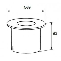 LG946 LED Gömme Bahçe Armatürü (3000K)