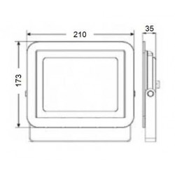 LP050 B 50W Led Projektör 6500K