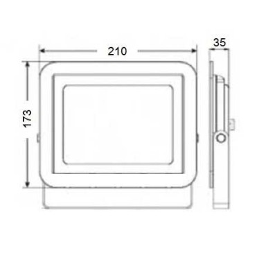 LP050 B 50W Led Projektör 6500K