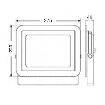 LP100 B 100W Led Projektör 6500K