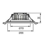LS455 LED Banyo Spot (3000K) LS455 LED Banyo Spot (3000K)