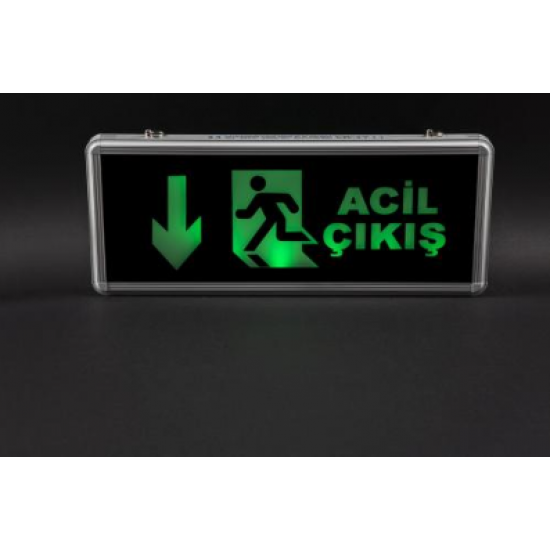 Cata Exit Çıkış Armatürü Ledli 4 Saat Akülü CT-9178