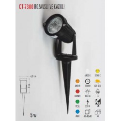 Cata Kazıklı Bahçe Aydınlatma Armatür Boş Kasa CT-7302 Cata Kazıklı Bahçe Aydınlatma Armatür Boş Kasa CT-7302