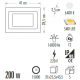 Cata 200W Ultra Slim Led Projektör Smd CT-4663