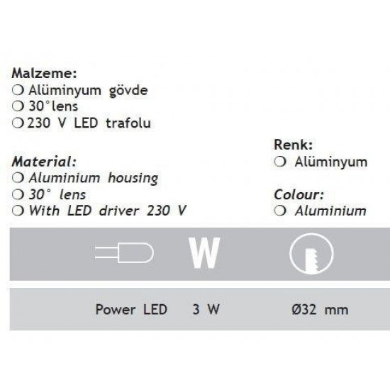 Jupiter LED Spot Trafolu LS968 Jupiter LED Spot Trafolu LS968