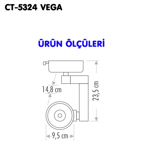 Cata 32W Cob Led Armatür Vega CT-5324 - Beyaz Işık Cata 32W Cob Led Armatür Vega CT-5324 - Beyaz Işık