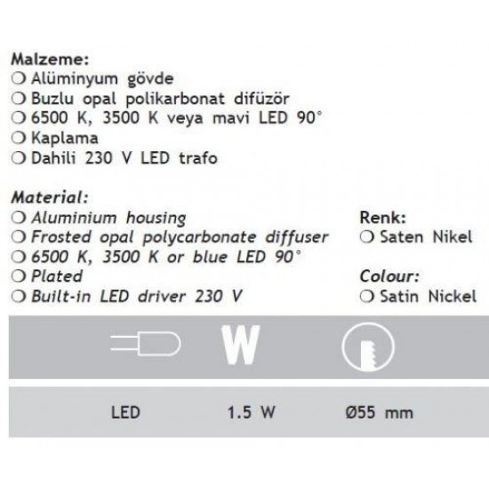 Jupiter LED Spot Trafolu LW966 - Gün Işığı Jupiter LED Spot Trafolu LW966 - Gün Işığı