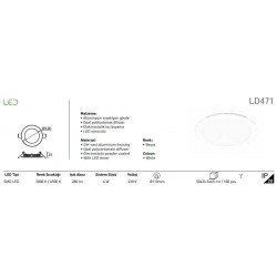 Jupiter 6W Led Panel LD471 Sarı Işık Jupiter 6W Led Panel LD471 Sarı Işık