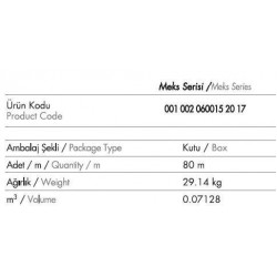 Mutlusan Balık Sırtı Kanal Zemin İçin 60x15mm Mutlusan Balık Sırtı Kanal Zemin İçin 60x15mm