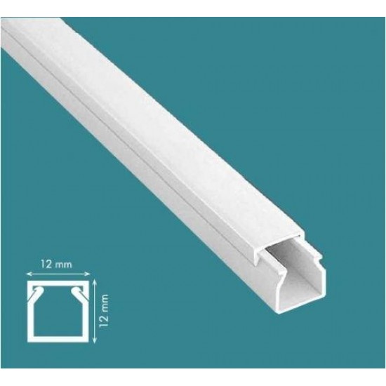Mutlusan 12x12 mm Kablo Kanalı-Eko Mutlusan 12x12 mm Kablo Kanalı-Eko