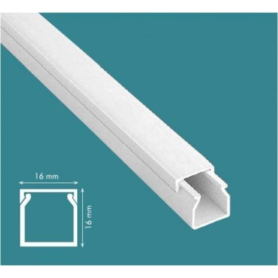 Mutlusan 16x16 mm Kablo Kanalı-Eko Mutlusan 16x16 mm Kablo Kanalı-Eko