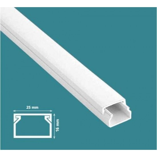 Mutlusan 25x16 mm Kablo Kanalı-Eko Mutlusan 25x16 mm Kablo Kanalı-Eko