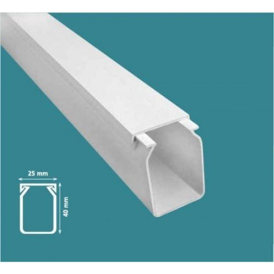 Mutlusan 25x40 mm Kablo Kanalı-Eko Mutlusan 25x40 mm Kablo Kanalı-Eko
