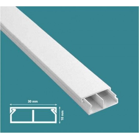 Mutlusan 30x10 mm Kablo Kanalı-Eko (Bölmeli) Mutlusan 30x10 mm Kablo Kanalı-Eko (Bölmeli)