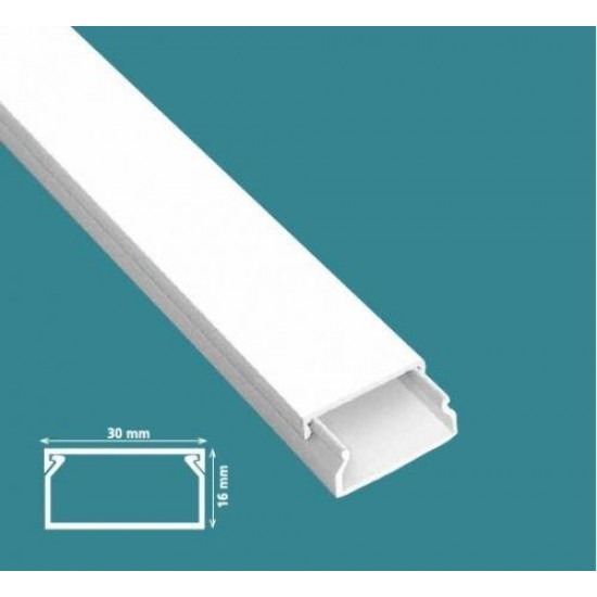 Mutlusan 30x16 mm Kablo Kanalı-Eko Mutlusan 30x16 mm Kablo Kanalı-Eko